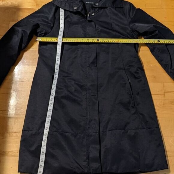 Eileen Fisher Stand Collar black Coat Small @B - Picture 4 of 9